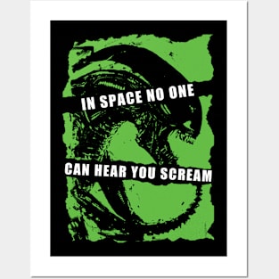 In Space No One Can Hear You Scream Posters and Art